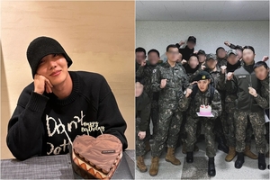 BTS・J-HOPE 部隊の同期たちと誕生日パーティー…軍隊生活も完璧に適応