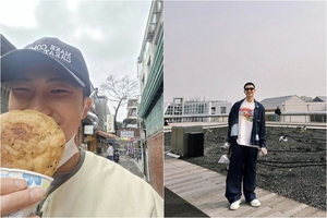徴兵:BTS・RMが休暇中の写真公開…笑顔の中にりりしさ