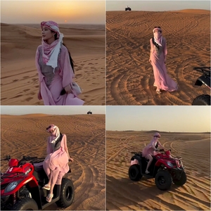 イ・ユビ ドバイ旅行中にアラブのお姫様に変身…ヒジャブでも隠せない美貌