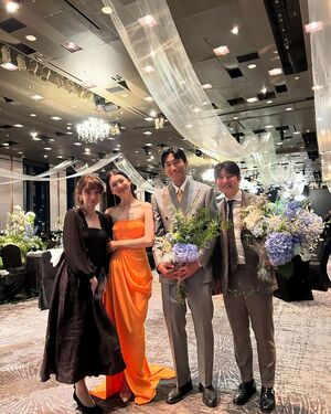 朴柱昊の妻でがん闘病中のアンナさん、元気に近況報告…金承奎&キム・ジンギョンの結婚式に出席
