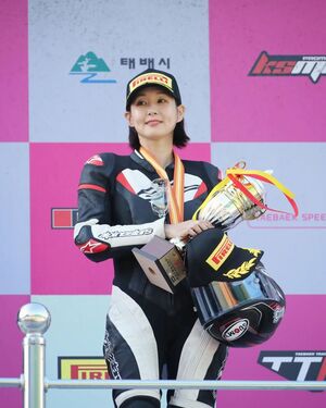 オ・ジョンヨン、バイクレースで3位…「平常心を失わず、運もよかった」