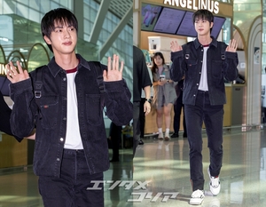 【フォト】BTSのJIN、少年らしさいっぱい…GUCCIのファッションショーのため出発