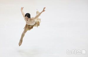 【フォト】女子シングル優勝の金彩然「完璧な演技」