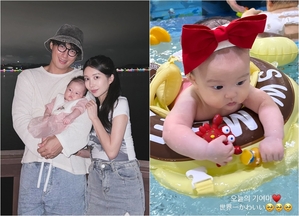 イ・ジフン&アヤネさん、プールで遊ぶ娘の近況報告 「あなたみたいな子、初めて」