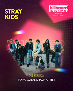 Stray Kids、トップ・グローバルK-POPアーティスト賞受賞＝ビルボード・ミュージック・アワード