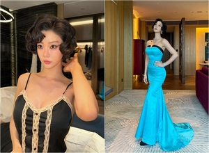 クララ、ナイトウエアからドレスまで…まるでマリリン・モンローのよう