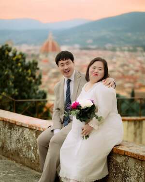 【フォト】ダウン症女優チョン・ウネ、イタリア・フィレンツェで撮影のウエディング写真大放出