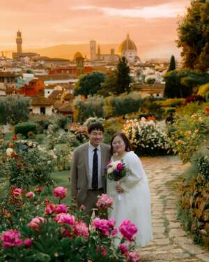【フォト】ダウン症女優チョン・ウネ、イタリア・フィレンツェで撮影のウエディング写真大放出