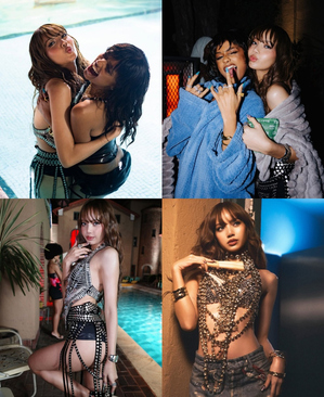 BLACKPINKリサ、新曲MVのオフショットで大胆&魅惑的な姿アピール