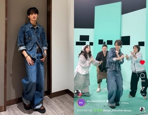 NCTマークVS防弾少年団J-HOPE、デニム・オン・デニム・コーデもおしゃれな着こなし