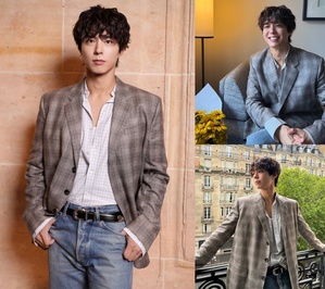 【フォト】「パリの王子さま」パク・ボゴム、クラシカルな魅力際立つ「CELINE」ファッション