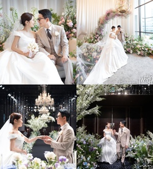 【フォト】キム・ジュノの妻キム・ジミン、まばゆいウエディング写真公開