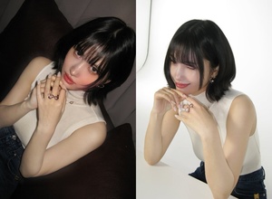 TWICEモモの強烈な眼差しと際立つ美しさ…さわやかなウインクまで