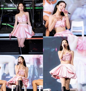 【フォト】LA公演でステージを圧倒したBLACKPINKジス、「DIOR」の衣装を着たお姫さま