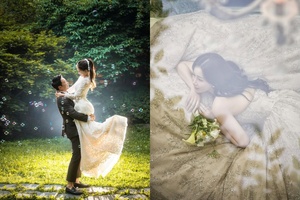 【フォト】キム・ハヨン＆パク・サンジュン、ときめきあふれるウエディング写真