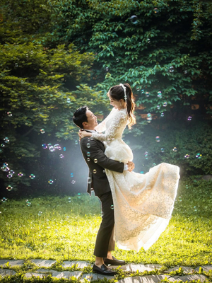 【フォト】キム・ハヨン＆パク・サンジュン、ときめきあふれるウエディング写真