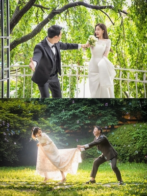 【フォト】キム・ハヨン＆パク・サンジュン、ときめきあふれるウエディング写真