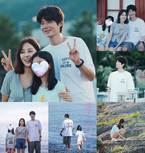 【フォト】ハン・ヘジン＆奇誠庸、娘と夏の海を満喫…ラブリーな家族