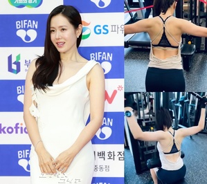 ヒョンビンの妻ソン・イェジン、本当に1児の母…? 鍛えた背筋に驚き