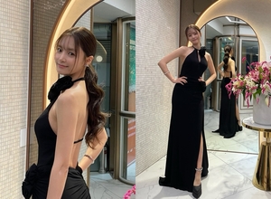 コ・ボギョル「背中パックリ大胆ドレス」で出席…2025 Kワールド・ドリーム・アワード