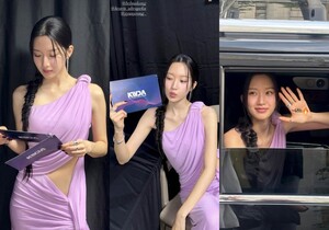 ムン・ガヨン、紫のドレス姿で完ぺき美ボディアピール