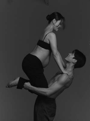 「44歳で妊娠」イム・ジョンヒ バレエダンサーの夫と臨月グラビア