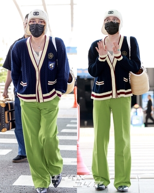 G-DRAGON、「ケロロ軍曹」を思わせるフライトコーデ…独特なスタイル