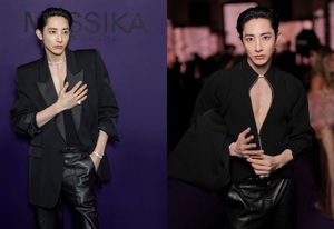 イ・スヒョクがパリ訪問、Messikaのショーで強烈なビジュアル披露