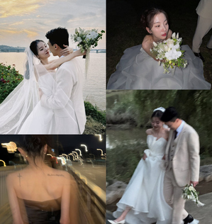 【フォト】Ladies’ Codeジュニ、漢江をバックに撮ったロマンチックなウエディング写真公開