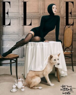 【フォト】TWICEジョンヨン＆ツウィ、SEVENTEENスングァンら12組が「ELLE」表紙でペットと共感