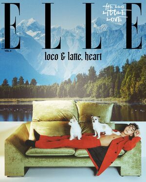 【フォト】TWICEジョンヨン＆ツウィ、SEVENTEENスングァンら12組が「ELLE」表紙でペットと共感