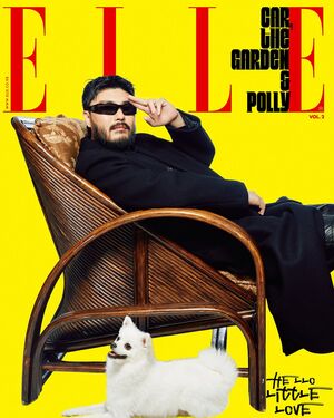 【フォト】TWICEジョンヨン＆ツウィ、SEVENTEENスングァンら12組が「ELLE」表紙でペットと共感