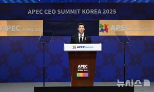 【フォト】APEC CEOサミットで演説するBTSのRM