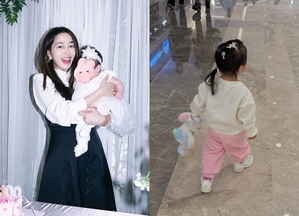 イ・ミンジョン、そっくりの娘と外出…かわいらしい後ろ姿