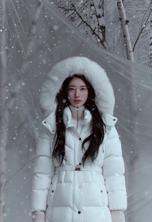 【フォト】冬コーデを着こなすスジ、高級感漂うシルエット