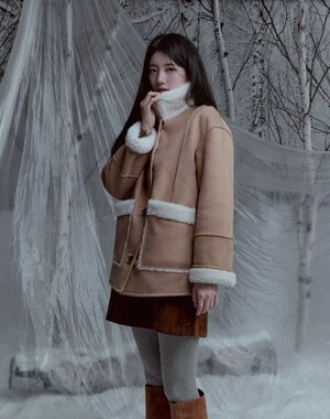 【フォト】冬コーデを着こなすスジ、高級感漂うシルエット