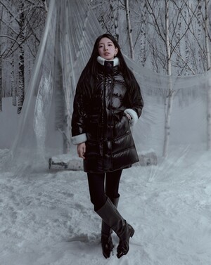 【フォト】冬コーデを着こなすスジ、高級感漂うシルエット