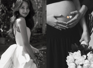 元AOAユナ、美しいマタニティフォト公開 「もうすぐ会える赤ちゃんのことを思うと胸いっぱい」