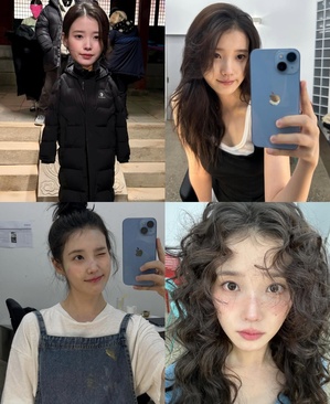 IU、パーマへアにすっぴんまで写真大放出 「10月と11月」